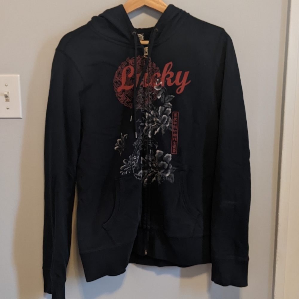 Graphic Zip up Hoodie